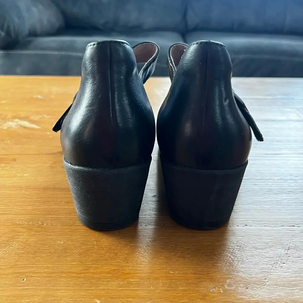 Dansko Roxanne Black Leather Mary Jane Heels Women’s Size 40 US 9 Comfort Shoes - Picture 5 of 7